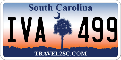 SC license plate IVA499