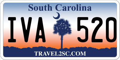 SC license plate IVA520