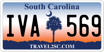 SC license plate IVA569