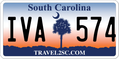 SC license plate IVA574