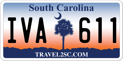SC license plate IVA611
