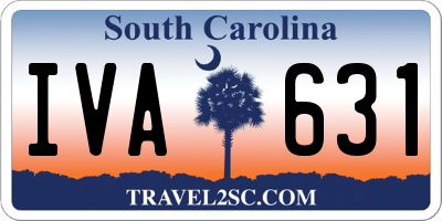 SC license plate IVA631