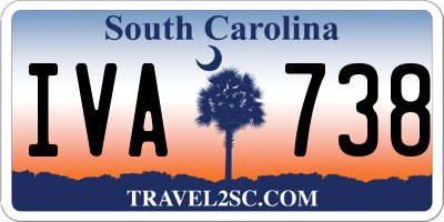 SC license plate IVA738