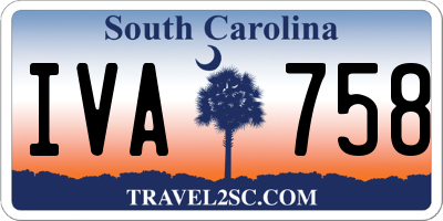 SC license plate IVA758