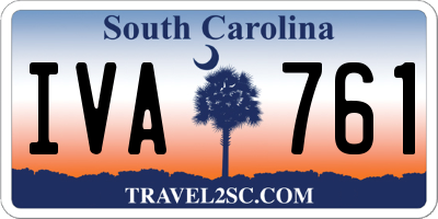 SC license plate IVA761