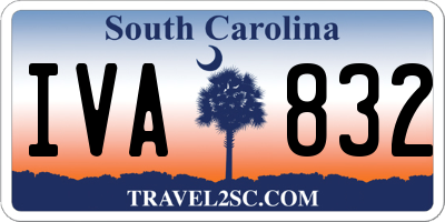 SC license plate IVA832