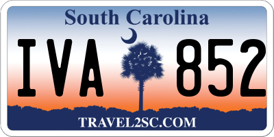 SC license plate IVA852