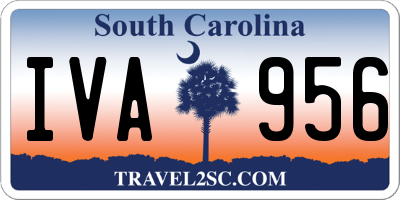 SC license plate IVA956