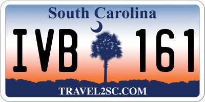 SC license plate IVB161