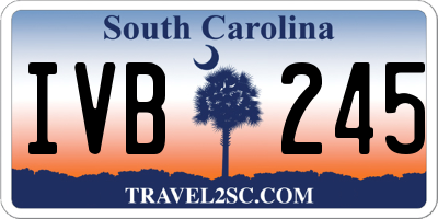 SC license plate IVB245