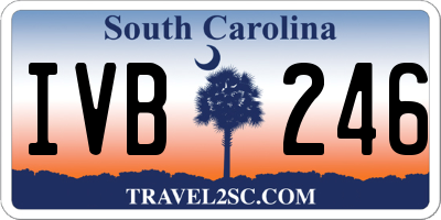 SC license plate IVB246