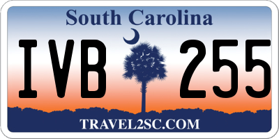 SC license plate IVB255