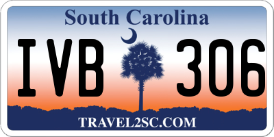 SC license plate IVB306