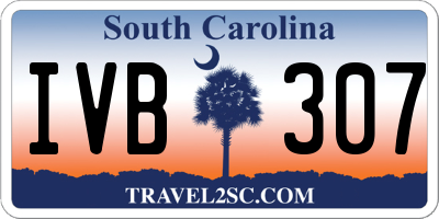SC license plate IVB307