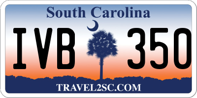 SC license plate IVB350