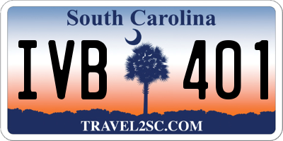 SC license plate IVB401