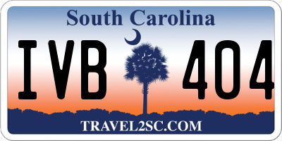 SC license plate IVB404