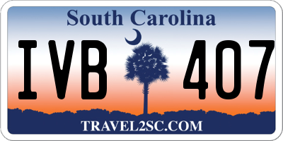 SC license plate IVB407