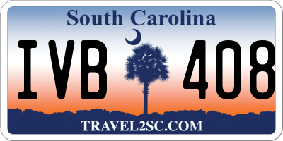 SC license plate IVB408