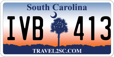 SC license plate IVB413