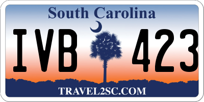 SC license plate IVB423
