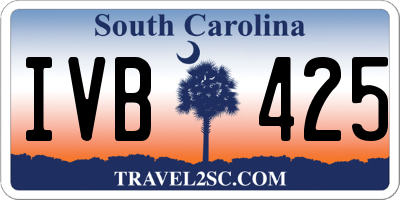 SC license plate IVB425