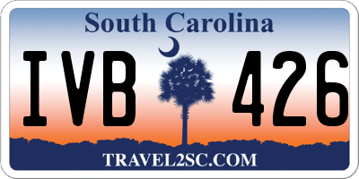 SC license plate IVB426