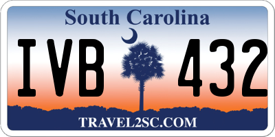 SC license plate IVB432