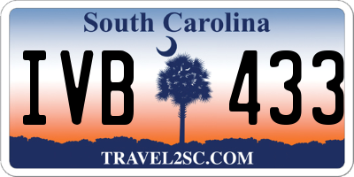 SC license plate IVB433