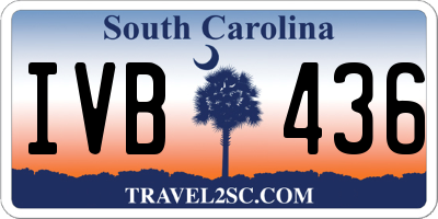 SC license plate IVB436