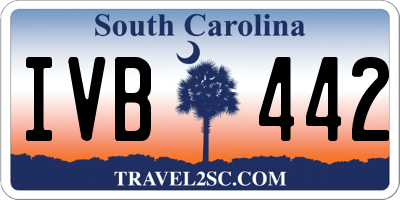 SC license plate IVB442