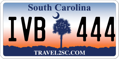 SC license plate IVB444