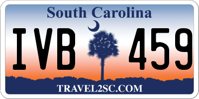 SC license plate IVB459