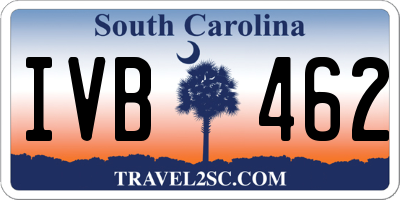 SC license plate IVB462