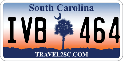 SC license plate IVB464
