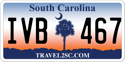 SC license plate IVB467
