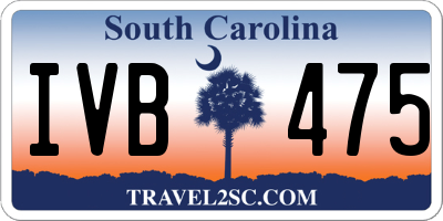 SC license plate IVB475
