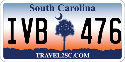 SC license plate IVB476