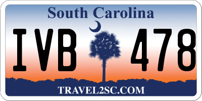 SC license plate IVB478