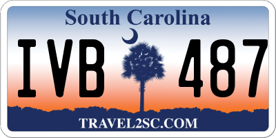 SC license plate IVB487