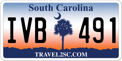 SC license plate IVB491