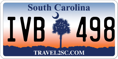 SC license plate IVB498
