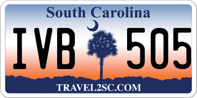 SC license plate IVB505