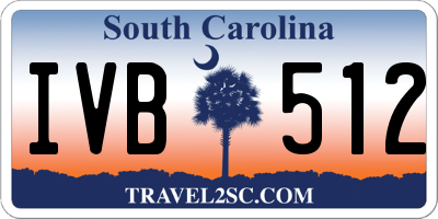 SC license plate IVB512