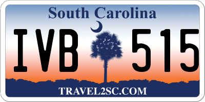 SC license plate IVB515