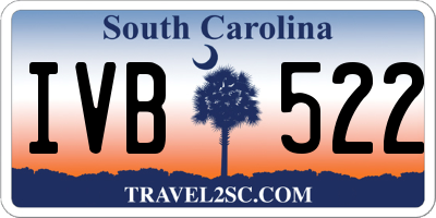 SC license plate IVB522