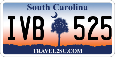 SC license plate IVB525