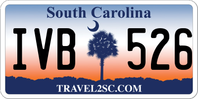 SC license plate IVB526