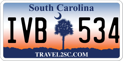 SC license plate IVB534