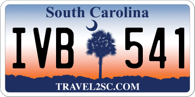 SC license plate IVB541